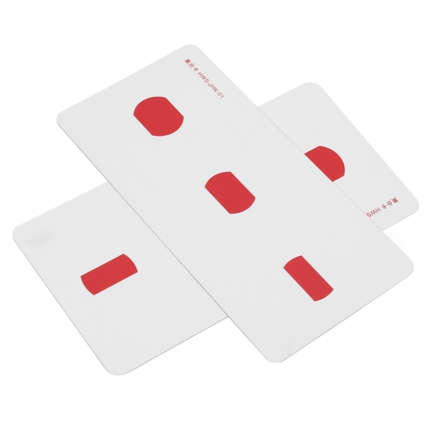 2 stk Strabismus-korrektionskort Forbedrer visuel sans Vandtæt belagt papir Amblyopia træningskort