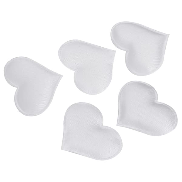 DIY Håndlaget Hjerteformet Bryllupsdekorasjon Valentinsdag Jubileumsfestutstyr (3,2 cm Hvit 500 stk pose)