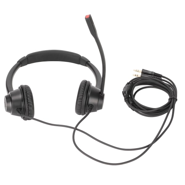 H390DPC Binaural Customer Service Hörlurar Ultra Light Noise Reduction Business Headset för Office Kundtjänst
