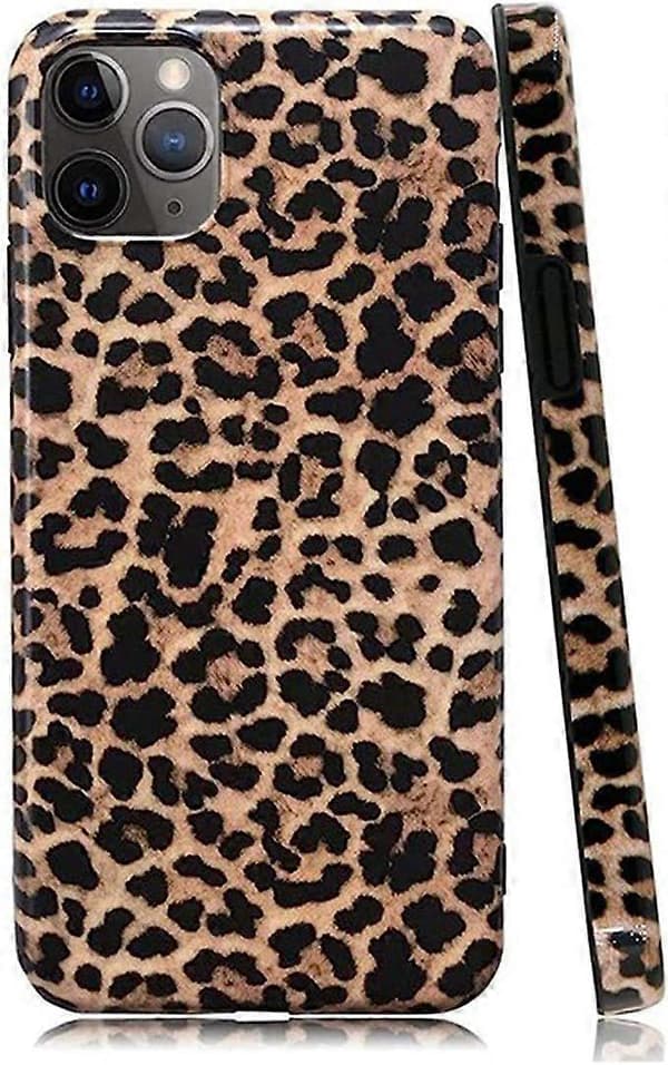 Leopard Cheetah Pattern Phone Case for iPhone 12 Promax Girly Design Soft Flexible Protective Luxury Rubber Gel Back Cover (iphone12Promax)