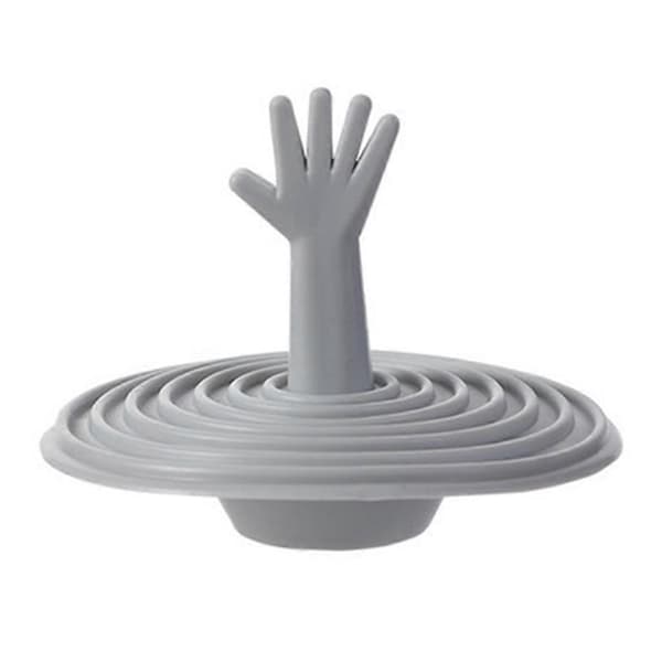 Silicone Drain Plug Bathroom Floor Drain Cover Sink Deodorant Insect-proof Sealing Plug Universal Round Protector Light Gray Light Grey