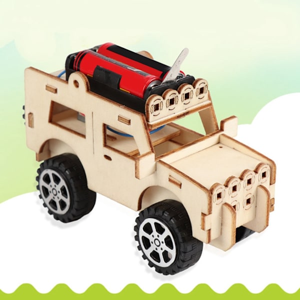 Barn Elektrisk DIY För Jeep Modell Fysiskt Experiment Leksak Tidig Pedagogisk Present