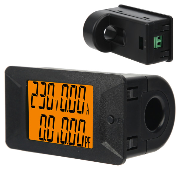 PZEM-028 AC Digital Meter Voltmeter Amperemeter 0~100A/400V Power Factor Meter AC110-220V