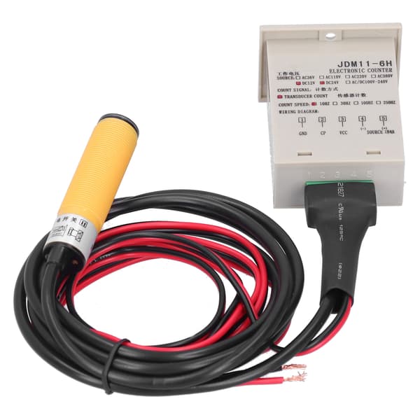 BERM Digital Display Teller Elektronisk Industriell Sensor Automatisk Induksjon BEM‑6H‑30E4‑CTDC12‑24V