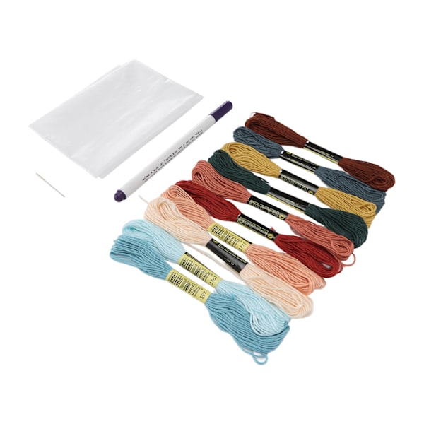 Broderigarn Kit 10 Ljusa Färger God Seghet Används Lätt Broderigarn för Armband Tofsar DIY