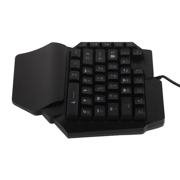 Half Hand Gaming Tangentbord Mus Combo USB trådbunden LED-bakgrundsbelyst mus och tangentbord med omvandlare för PS3 för XboxONE