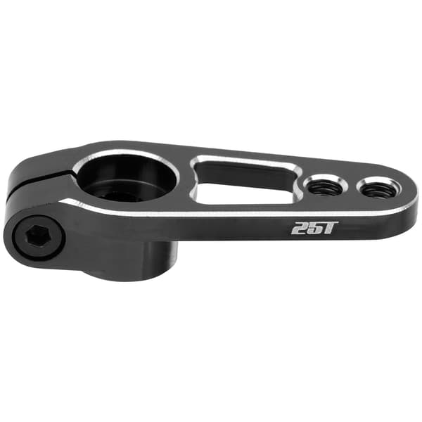 25T styregeararm servoarm tilbehør reservedel til 1/8 1/10 RC bil sort