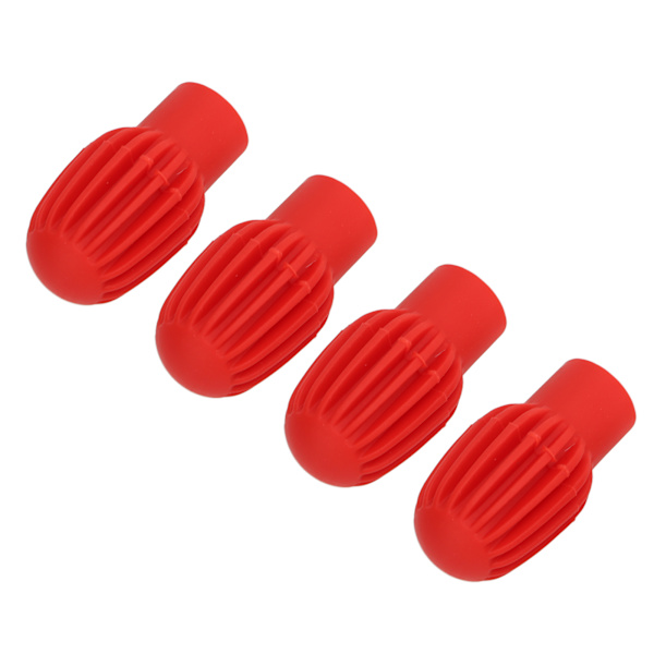 4 kpl Silikonirumpukärjet Silent Practice Drum Mute Vaimennin Lyömäsoittimet Punainen
