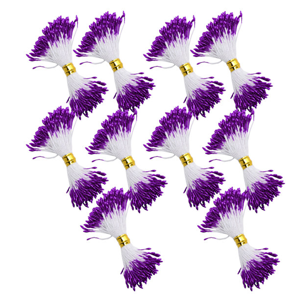 900 kpl Kukkaheteen Purppura Kipsi Tekokimppu Dekoori Käsintehty Käsityötarvikkeet 1mm (#2)