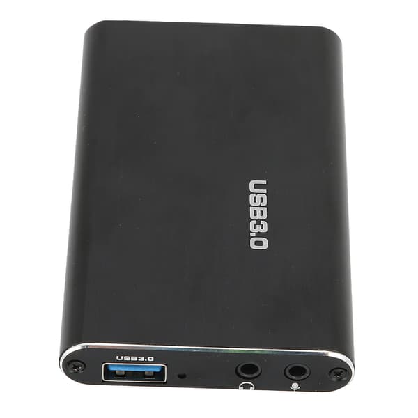 USB3.0 High-Definition Multimedia Interface Video Capture Card 4K60Hz för videospel Svart