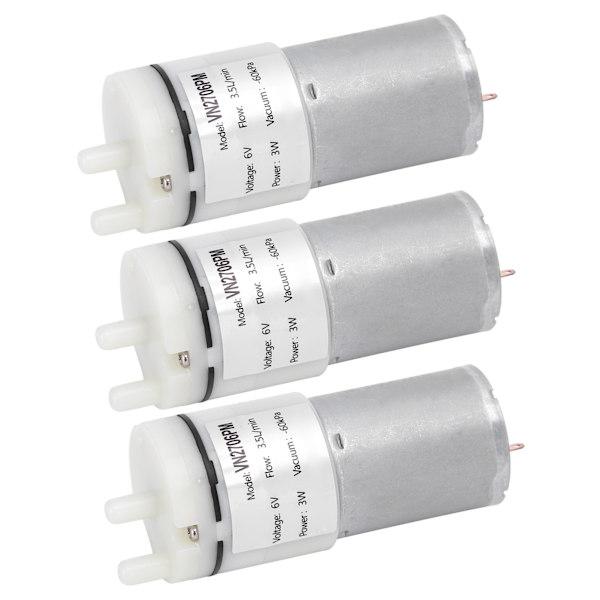 3 stk mikro vandpumpe mini dykmotor akvarium lufttilbehør DC6V VN2706PM