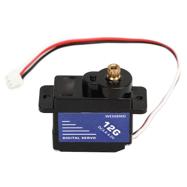 RC-styrservoset i metall med servofäste, servohållare, styrlänk, RC-bilservo för FMS FCX24 1/24 RC-bil, blå