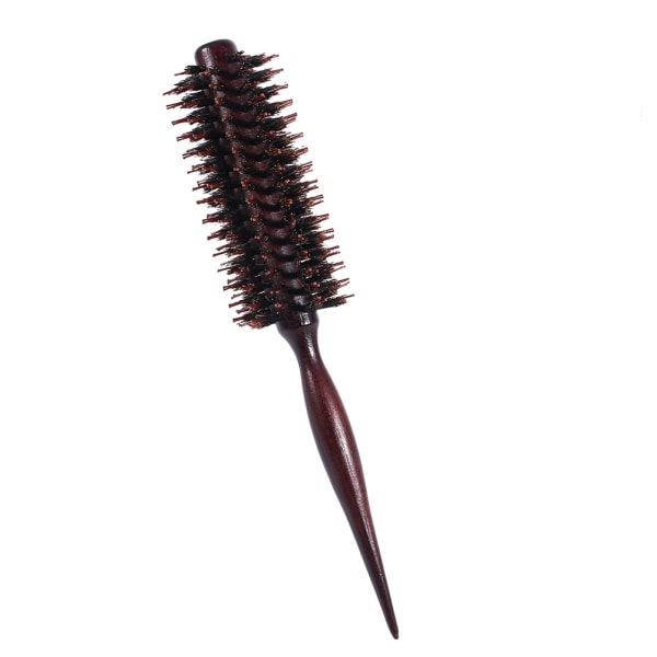 Professionelt træskaft Anti statisk krøllet hår kam Frisør radial rund børste