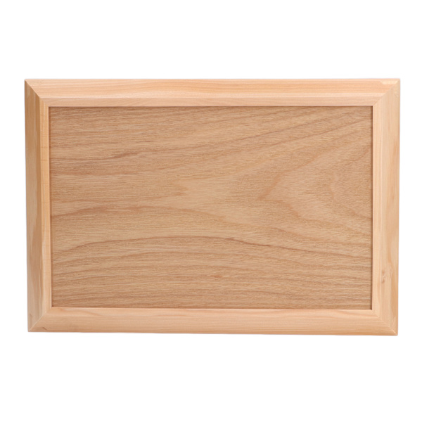 Træ serveringsbakke hjem kaffebar enkel elegant eftermiddagstebakke til fest familiefest 31,5 x 21,5 cm / 12,4 x 8,5 tommer