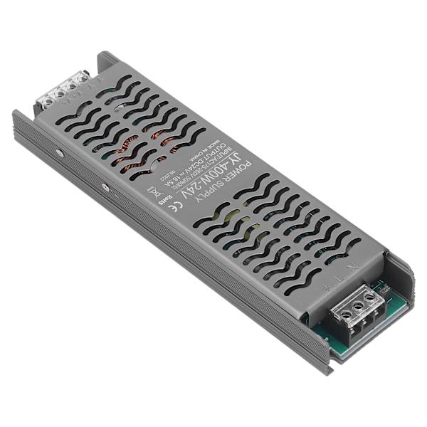 LED-driver 400W DC 24V IP20-beskyttelse Hurtig varmeafledning LED-transformator LED-strømdriver AC 175‑260V