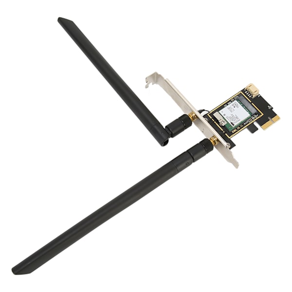 AX210NGW PCIE WiFi 6E -kortti, jossa 2 antennia, 5374 Mbps, 2,4 GHz, 5 GHz, 6 GHz, Bluetooth 5.2, MU MIMO -tuki, WiFi-kortti Win10 11 -käyttöjärjestelmille