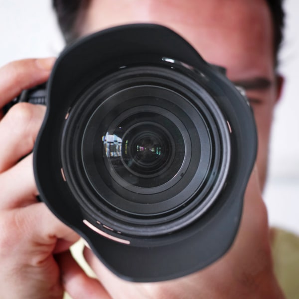 Bærbar plastlinsehette for Canon EF 28-135mm f/3.5-5.6 IS USM