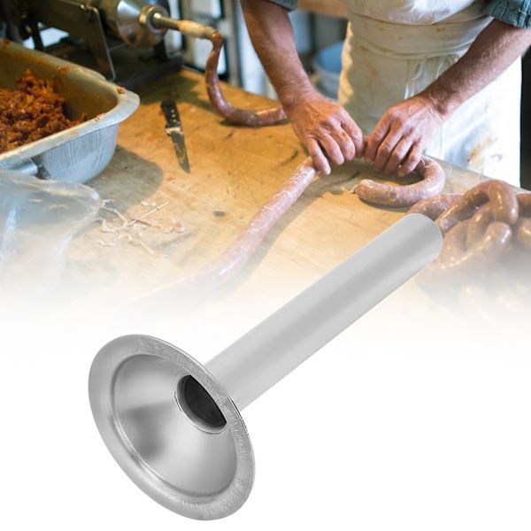Pølsefyller i rustfritt stål, fylletube, manuell kjøttkverntilbehør, diameter 24 mm