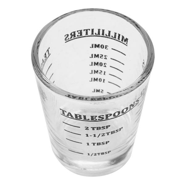 Liten glassmålekopp Oz / ml / teskje / spiseskje 4 vekter 1 unse 30 ml kjøkkenverktøy