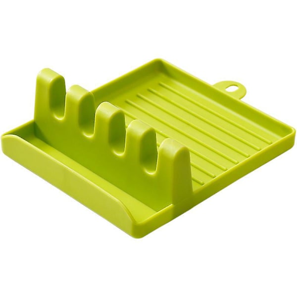 Multi-redskap och skedhållare - 2-pack | Djup droppbricka | Kastrulllockshållare | BPA-fri
