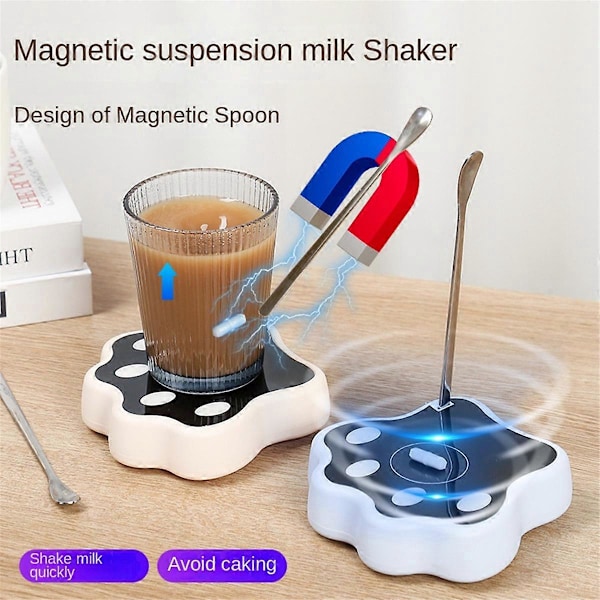 Magnetomrörare, Mini Lab Mixer med Omröringsstav, för Kaffe En Krämig Vit