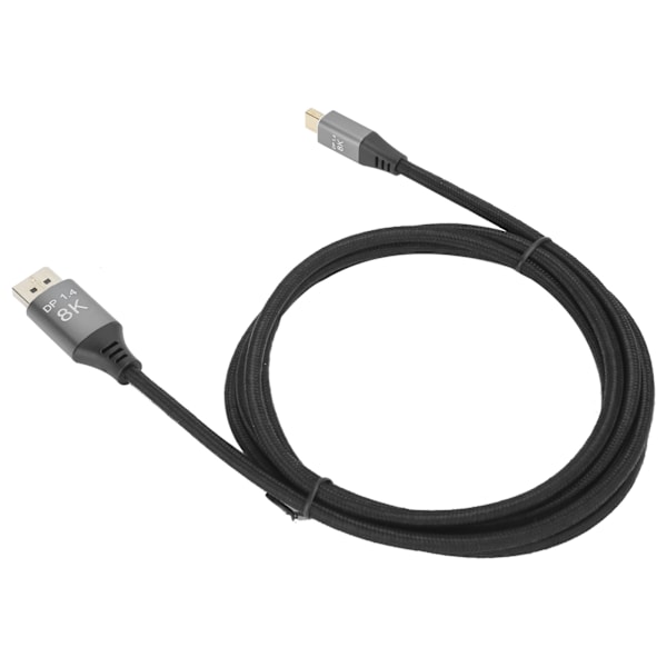 Versjon 1.4 Mini DP til DP-kabel Toveis gjensidig konvertering for Displayport-linje 4K@144Hz HD-kabel for datamaskiner TV-er projektorer skjermer 2 meter