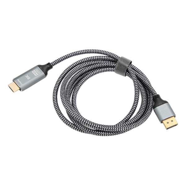 DisplayPort 1.4 til HD Multimedia Interface 2.1 Adapterkabel 8K DisplayPort Han til HD Multimedia Interface Hun Kabel