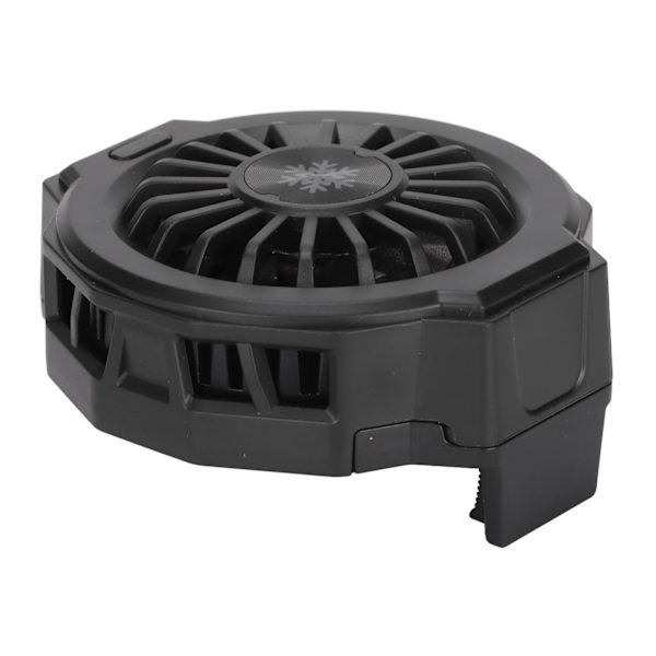 Kännykkäpuhelimen jäähdytin LZF10 Semiconductor Refrigeration Phone Cooling Stand Fan RGB-värikkäällä valolla pelaamiseen (musta perusmalli)