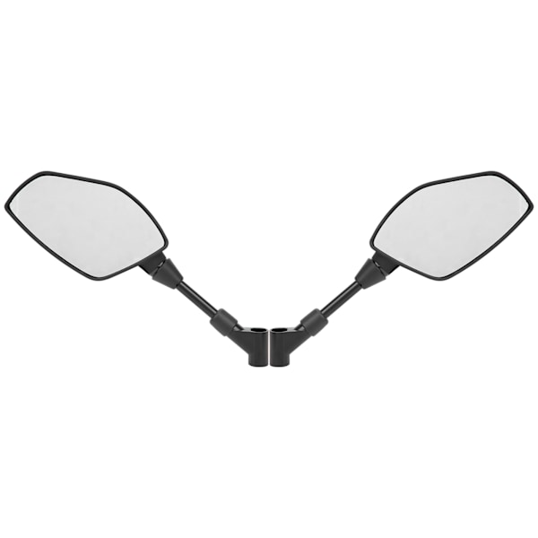 Par Motorcykelbackspeglar Universal Bar End Glas Flexibel Styrstångsfäste