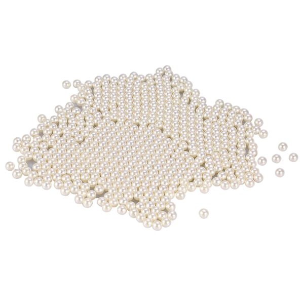 1300 STK/pose kunstige perler perler dekorasjon for børsteholder sminkeorganisator (hvit)