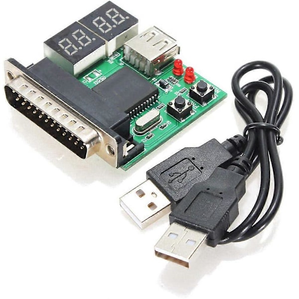 PC Diagnostic Card USB Post Card Bundkort Analysator Tester