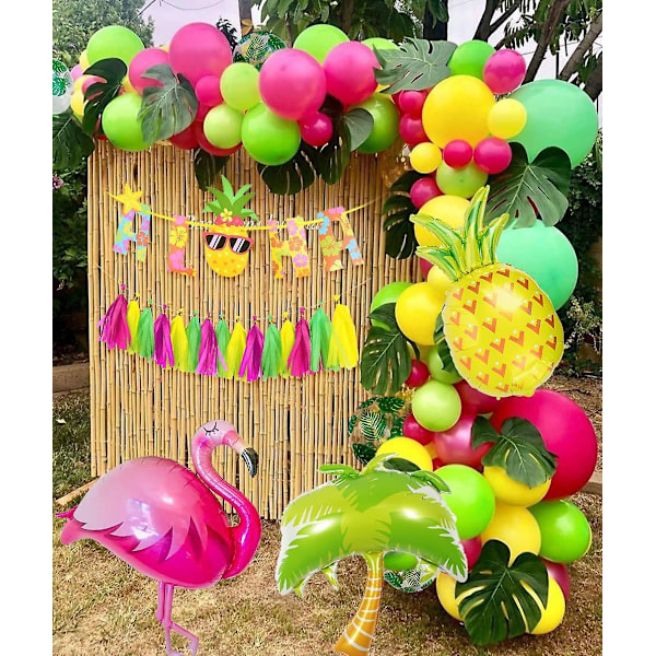 Hawaiiansk Tropisk Festdekoration, Hawaiiansk Tropisk Luau Fødselsdagsdekoration