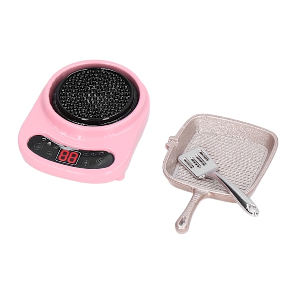 1:12 Nuken talo Keittiötarvikesarja Seos Simulaatio Liesi Kattila Lasta Miniatyyri KeittiötarvikePink