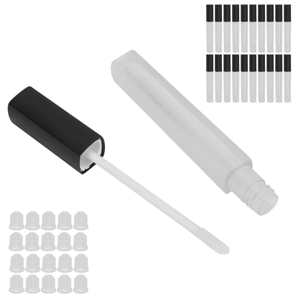 20 st läppglansrör Balsamflaska Läppglans Klar Plast Tomma Påfyllningsbara Balsamrörsflaskor Behållare 4,5 ml