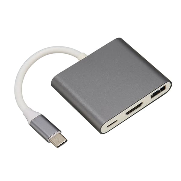 3 in 1 USB C -keskitin USB C - USB3.0 USB C High Definition Multimedia Interface -moniporttikeskitin Windowsille ja OS:lle