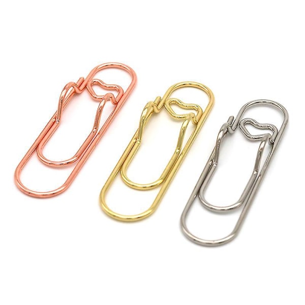 Ihana Mini Paperclips - Hauskat Metalli Kirjanmerkit Toimistoon, Kouluun ja Häihin