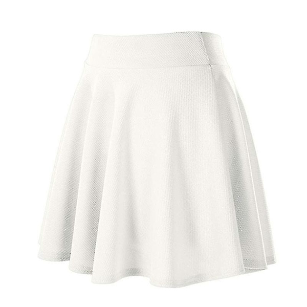 Stilfuld Flared Miniskirt - Perfekt til sommerens daglige brug M Hvid