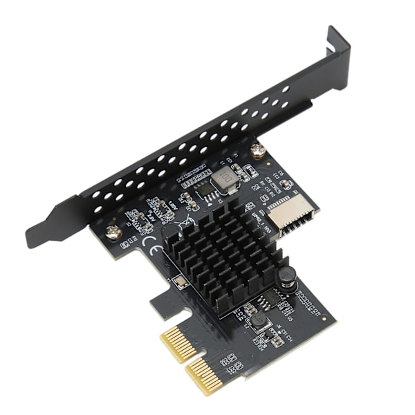 USB3.2 Typ E Frontpanel Internt expansionskort 20PIN 10Gbps USB3.2 Typ E Adapterkort för stationär PC Gränssnitt till rätt PCI E 2X