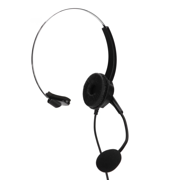 3,5 mm ensidig forretningshodetelefon Justerbar Komfortabel Mono Call Center-hodesett med mikrofon for telefoner Bærbare datamaskiner