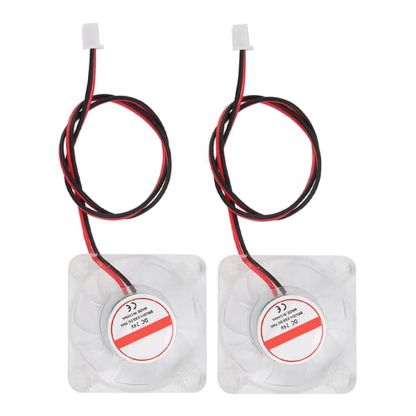 2 stk. 3D-printer køleventilator LED-lys hydraulisk leje mini radiator 4010 til V6 Hotend24V