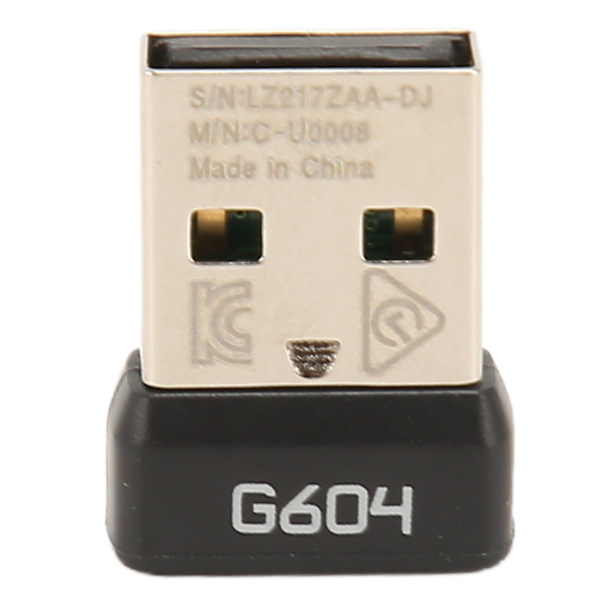 USB-mottagare 2,4 GHz trådlös stabil signal bärbar hållbar ABS-musadapter för Logitech G604 trådlös mus