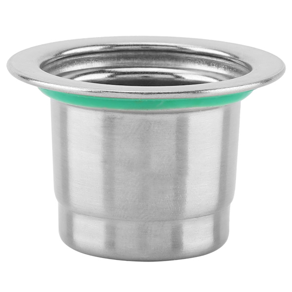 Ruostumattomasta teräksestä valmistettu täytettävä ja uudelleenkäytettävä kahvikapseli Nespresso-kahvikoneille