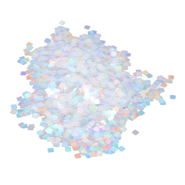 Nail Art Glitter Paljetter DIY Glossy Square Nail Paillette Flakes Dekorationer för julfest 1,8 oz