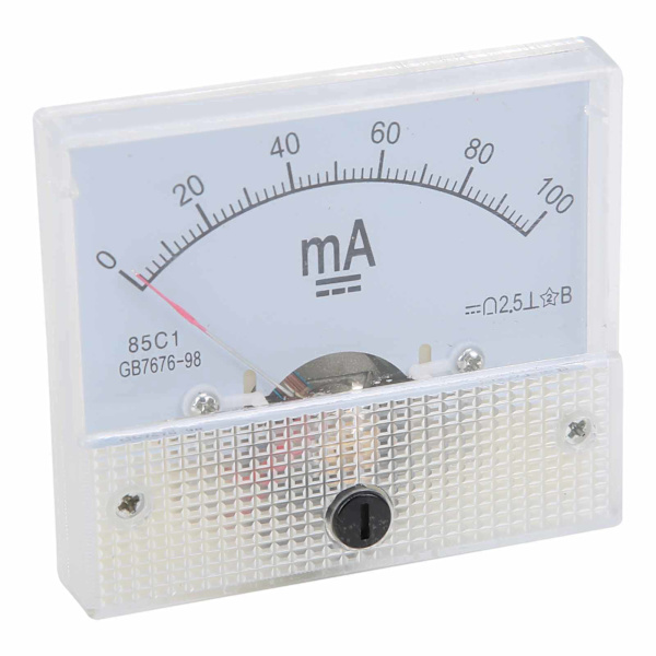 85C1 DC 0~100MA Pekare DC Amperemeter Strömpanel Mätare Mätinstrument