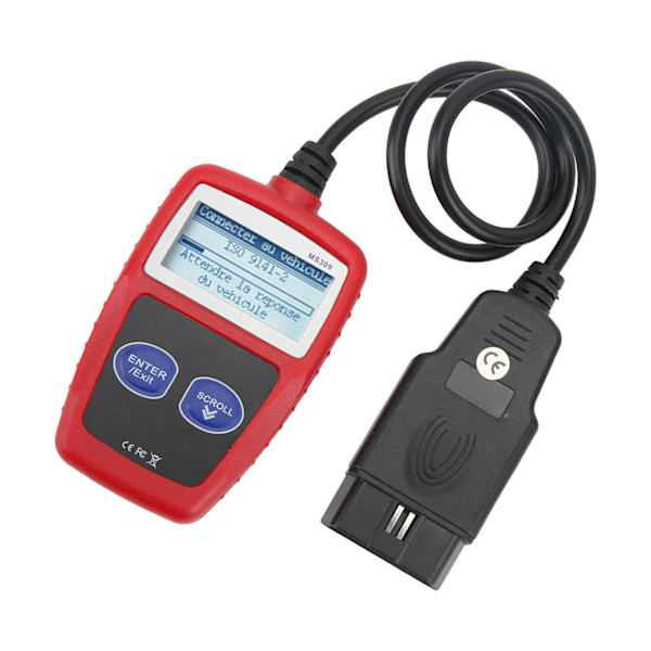 12V OBD2 Diagnostisk Skanner LCD-bakgrundsbelyst skärm Professionellt diagnostiskt gränssnitt för bil