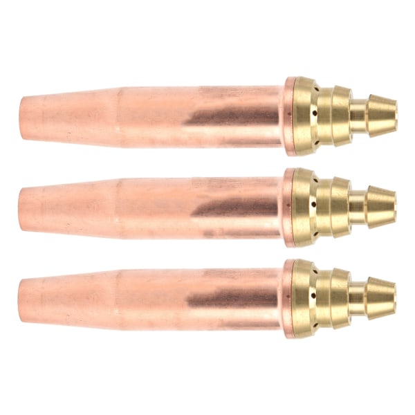 3 stk propanskjærespiss Isobarisk gassbrennermunnstykke for flammeskjæremaskin 0,9 mm 1,2 mm 1,5 mm