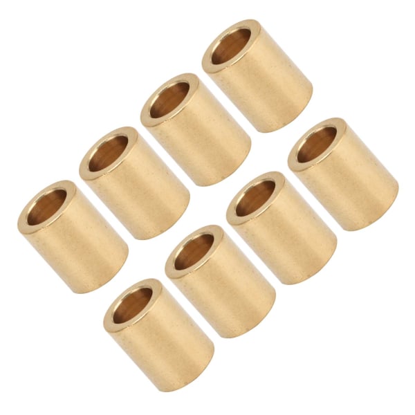 8 st självs潤滑ande mässingshylsor 8 mm hål X 12 mm OD X 15 mm längd Speciell lagerhylsa för mässingshylsglidare