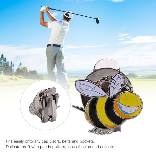 Magnetisk Golfkasket Hat Visir Clip Boldmarkør Tilbehør (Lille Bi)