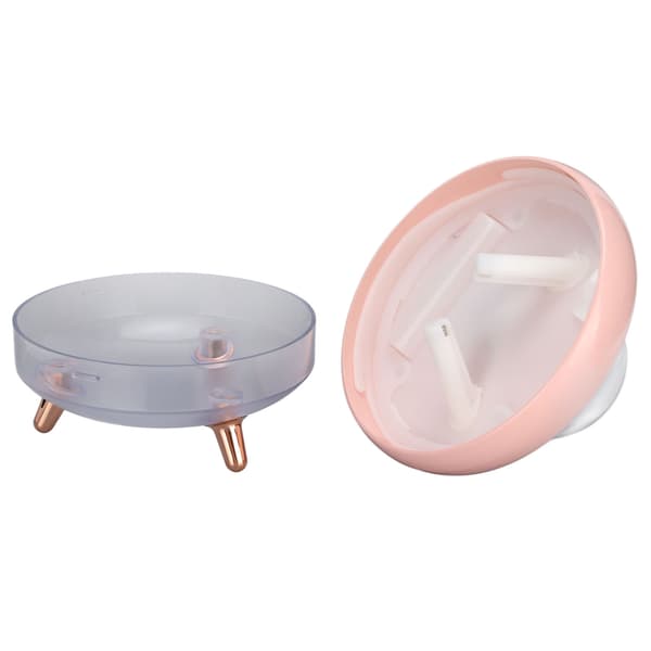 UFO Söt Mini Luftfuktare 500ml Dubbla Munstycken Liten Sval Dimma Luftfuktare för Kontor Resor Sovrum Babyrum Bil Rosa