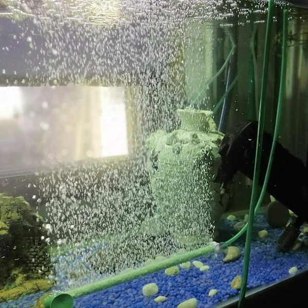 2 Stykker Luftbobler Beluftningsrør Akvarium Væg Luftspreder Iltpumpe Spreder Tilbehør til Akvarium 35,5 cm